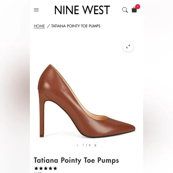 Nine West Tatiana Pointy Toe Pumps - Picture 7 of 7